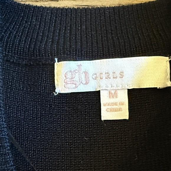 GB girls Black Long Sleeve Sweater - Picture 2 of 5